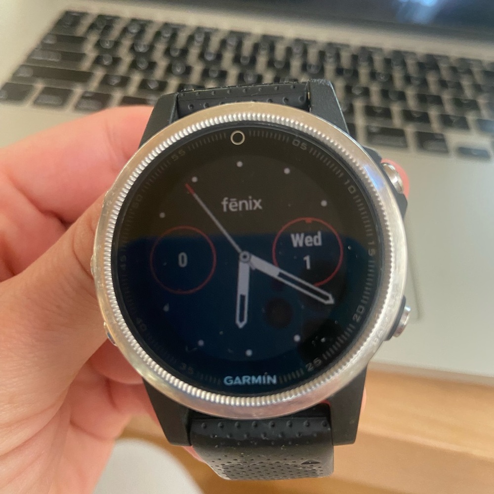 Garmin Fenix 5s, Premium 42mm Multisport GPS Smartwatch, Silver/Black